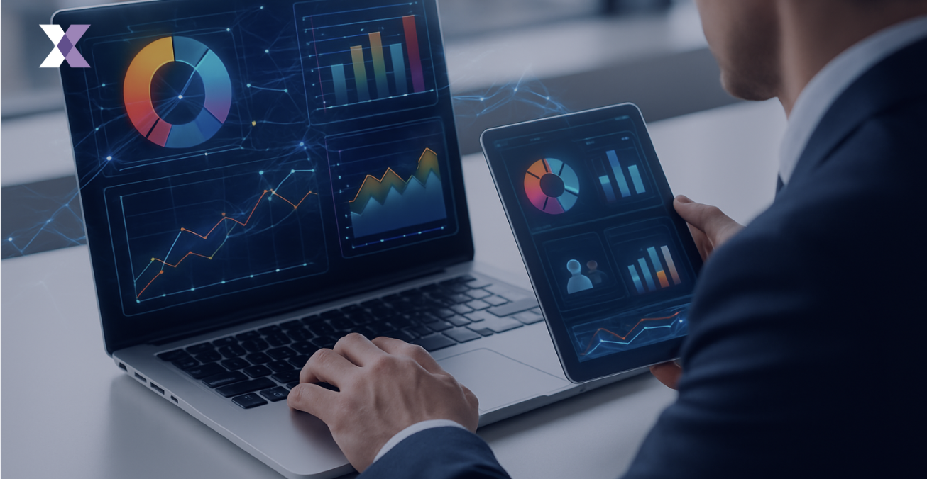 A professional using integrated IR CRM data solutions to enhance their targeting and engagement