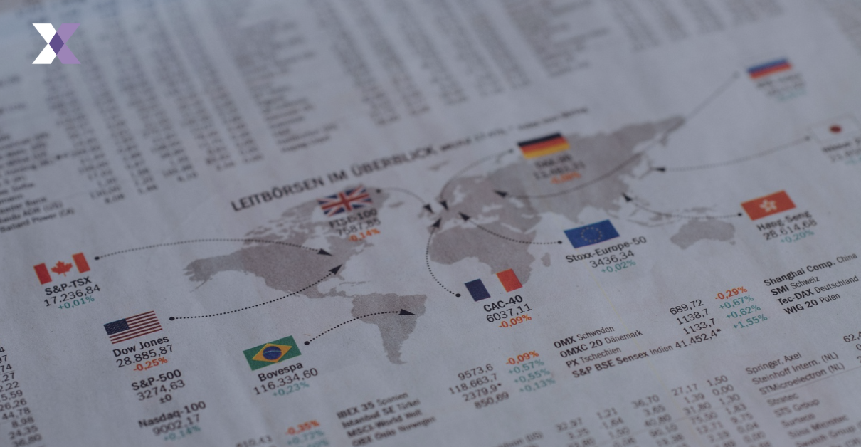 a newspaper with flags of different countries to represent Regulatory compliance and market variability